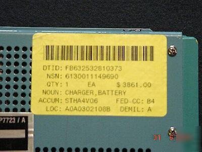 1- 28VDC eldec corp. battery analyzer / conditioner