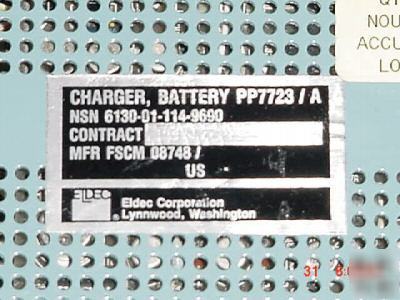 1- 28VDC eldec corp. battery analyzer / conditioner