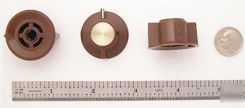 Control panel knob 885 brown gloss d-shaft knobs 25 pc.