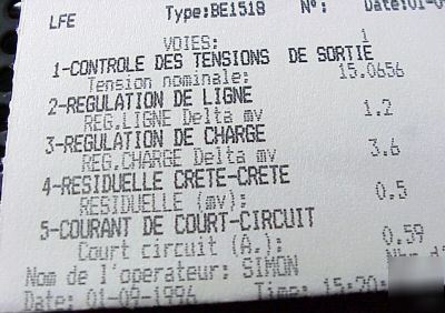 2 lfe pronergy 15V linear power supplies be 1518 230V