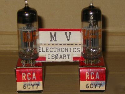 2 tubes 6CY7 rca - valvole rÃ¶hren lampes valvulas