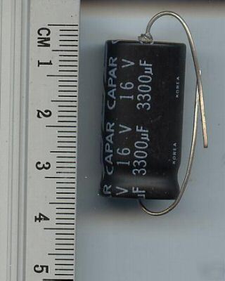 3300UF / 16V/85CELECTROLYTIC capacitor axial 25 lot