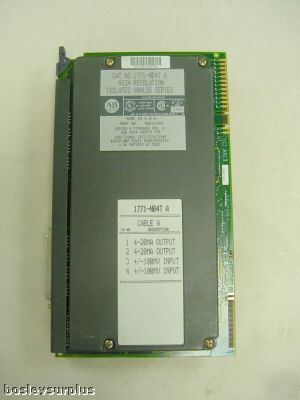 Allen bradley 1771-NB4T high resolution isolated plc-5