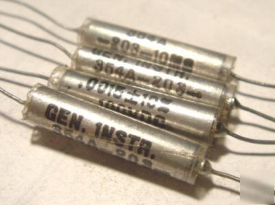 Gen. inst. paper in oil signal caps .0015UF / 100V