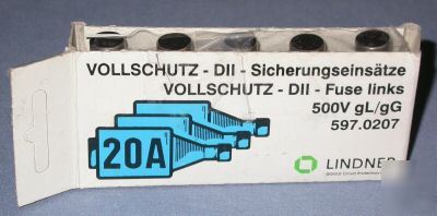 New 5 pack of lindner gould 20A fuse links 500V * *