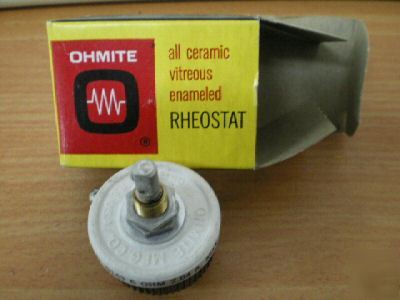 Ohmite ceramic rheostat 25WATT 6 ohm 2.04A model h nos