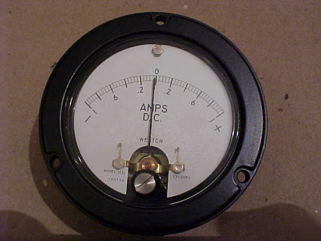  meter +- 1 amp dc weston fs 50 mv E213