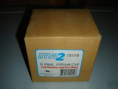 Mars 2 MARS2 15119 9 watt 115 volt unit bearing motor