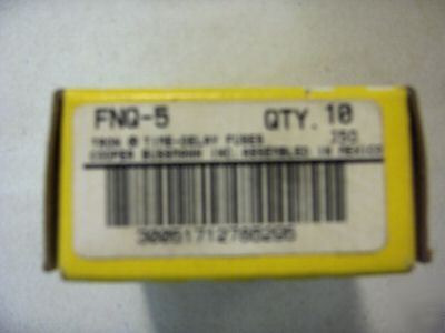 Bussmann fnq-5 time delay miget fuses 32-500 vca qty 18