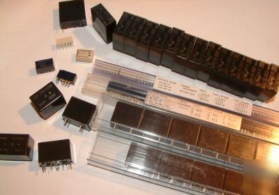 New lot of 135X various power & signal relays, brand 