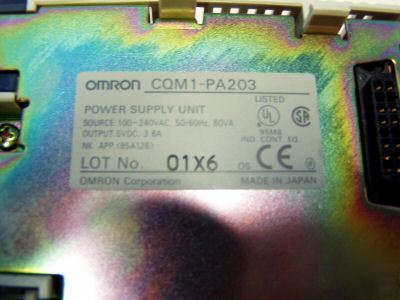 Omron power supply m/n: CQM1-PA203 - tested