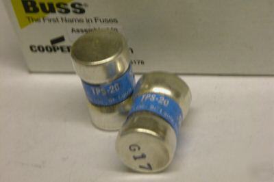 (1) tps-20 amp cooper-bussmann buss fuse 