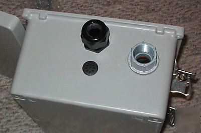 Allied fiberglass enclosure hinged latched 8X10X12 nema