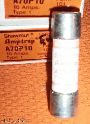 New shawmut A70P10AMP-trap fuse A70P-10 type 1 nnb