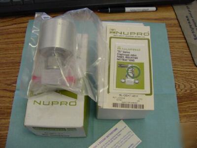New swagelok / nupro: 6LV-HBBW4-px-c bellow valve, <