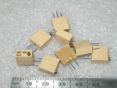 Spectrol 10K ohm trimpots (15 pcs) - free mailing