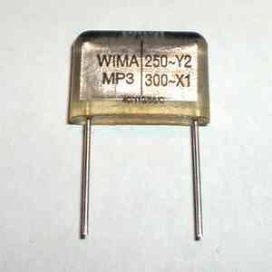 Wima metallized paper capacitor class Y2 0.01UF 250V