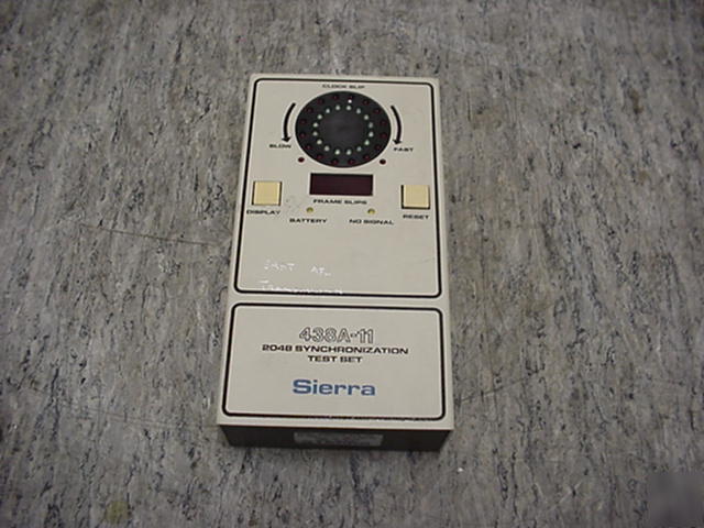 Sierra 438A-11 2048 synchronization test set