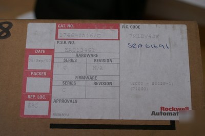 Allen bradley 1746-IA16/c - SLC500 16CH input module