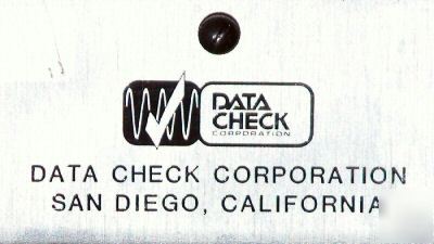 Data check 6500 recorder test set