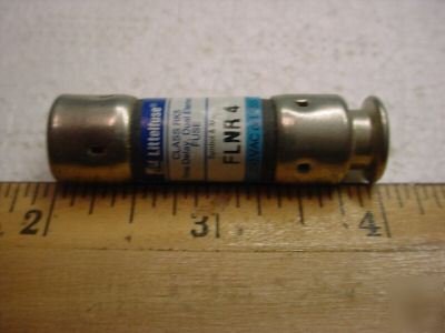 Flnr-4 4 amp dual element slo-blo fuse (qty 1 ea)