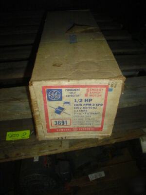 Ge 1/2 hp 1075 rpm 115V motor * * 5KCP39PG5081T
