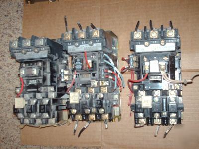 Lot 3 allen bradley starters 509-aod 120V 509AOD 