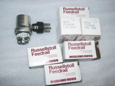 New 6 russellstoll male pin and sleeve plugs