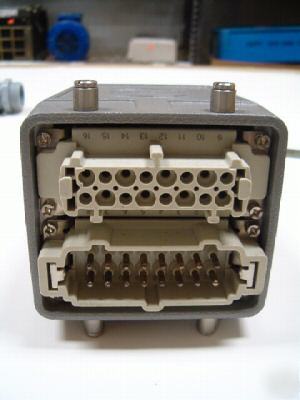 New harting han connector 16 pin male & female cheap 