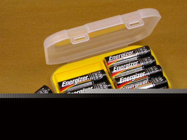 Aa battery storage case for 8 cells batteries