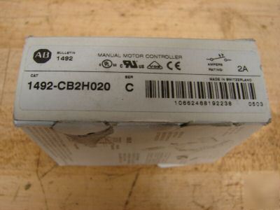 Allen bradley manual motor controller 1492-CB2H020