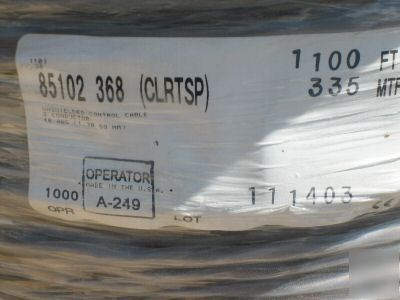 Belden 85102 teflon control cable 1PR 16G $3000.00