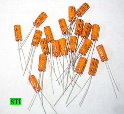  0.47 mfd uf electrolytic capacitors 50V lot 10 0.47UF