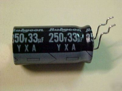 Case/500 rubycon electrolytic capacitor yxa 250V 33UF