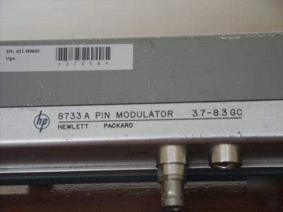 Hp/agilent 8733A pin modulator,3.7 to 8.3 ghz.