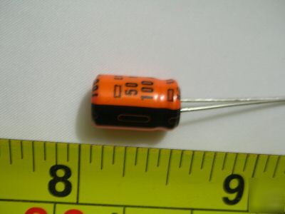 New PKG500, 50V 100UF mini electrolytic capacitor 