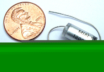 Polystyrene capacitor 1200PF 630V 5% axial (6.5MM) (25