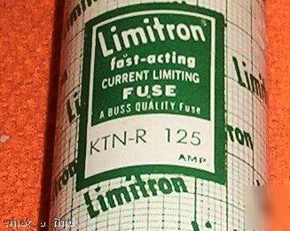 Buss limitron ktn-r-125 125 amp fuse warranty used