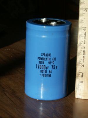 Computer grade electrolytic capacitor, 17000UF, 75V