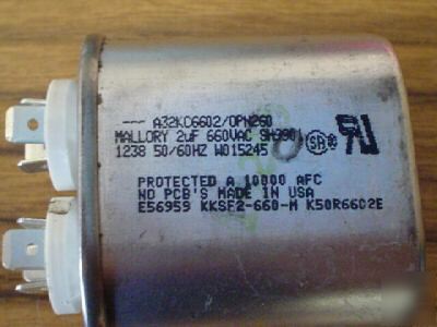 New 10PCS mallory 660V 2MFD motor run capacitors 