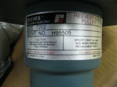 Reeves dodge variable speed pulley 7202 x 7/8
