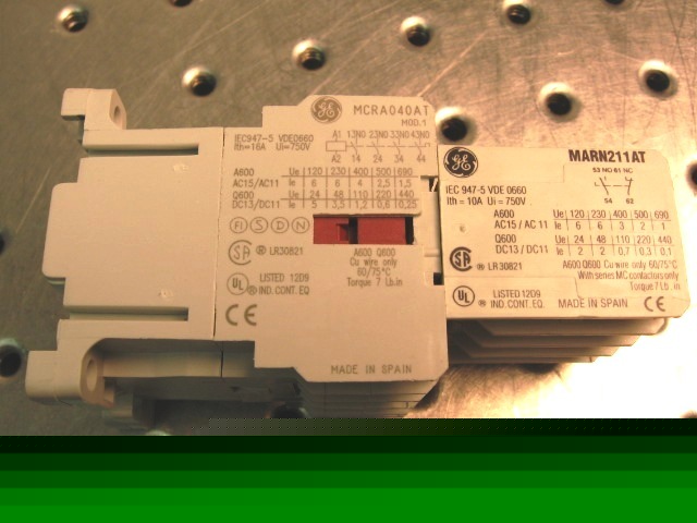 T29337 ge minicontactor; MCRA040AT & MARN211AT