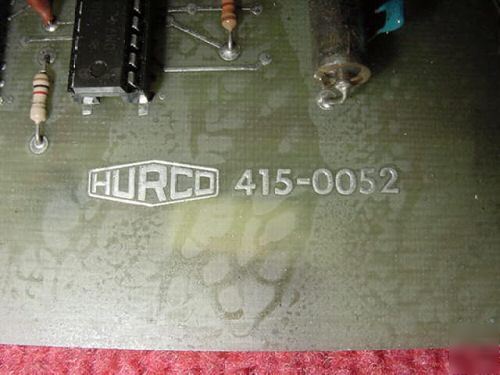Hurco cnc mill front panel board 415-0052-002-e