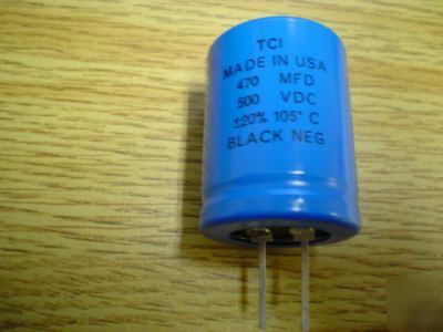 New 25 tci 500V 470UF 105C snap-in capacitors 
