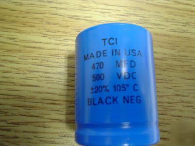 New 25 tci 500V 470UF 105C snap-in capacitors 