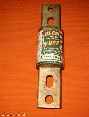 New buss krp-c-1000 fuse KRPC1000 class l amp 600 v nos