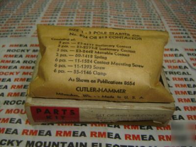 New cutler hammer contact kit 6-3-3 size 1 3 pole 