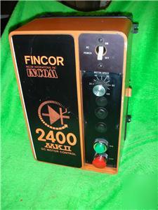 Fincor mkii 2401 2400 dc motor control speed controller
