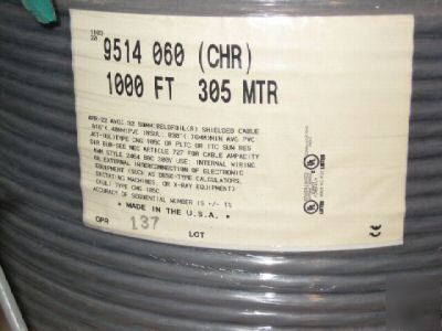 1000FT belden 9514 4 pair 22AWG shielded audio cable