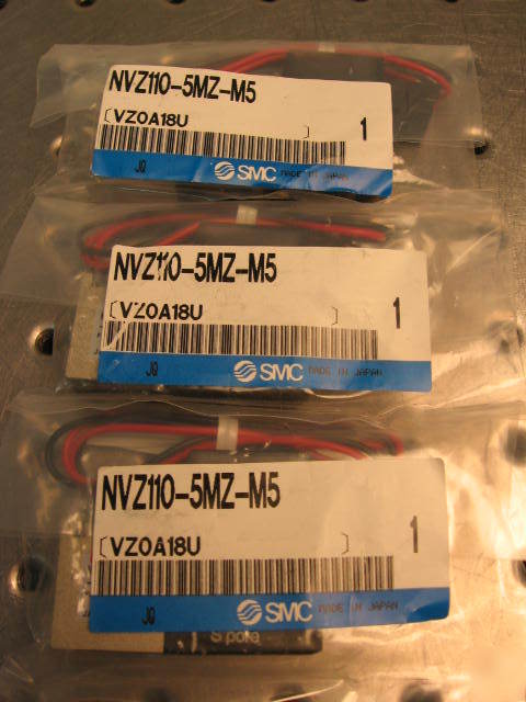 G34047 three scm NVZ110-5MZ-M5 solenoid valves